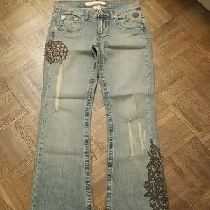 Cavaricci Vintage embellished distressed Jeans